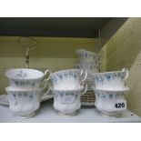 A Royal Albert Memory Lane part tea service including two tier cake stand approximately 23 pieces [