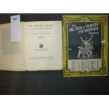 A 1927 edition of The Compleat Angler, a copy of The Black and White Minstrels' Songbook, six