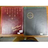 Two old post card albums and contents. TO BID ON THIS LOT AND FOR VIEWING APPOINTMENTS CONTACT