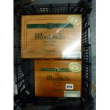 Two boxes of Montebello hand-made cigars, comprising 25 Banquero in original plastic wrapping, and