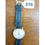 A vintage 18 ct gold Festina gentleman's wrist watch, of large size, the champagne dial with