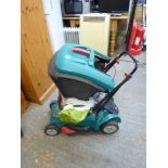 A Bosch Rotak 40 Electric Lawnmower. [end of 1st aisle] TO BID ON THIS LOT AND FOR VIEWING