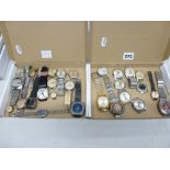 27 vintage mechanical wrist watches for restoration, comprising: Panto, Panton, Parakh, Pierpont,