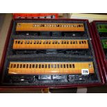 Trains: an Ace Trains '0' gauge tinplate Electrical Multiple Unit set of three, EMU MET,