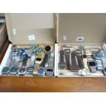24 vintage quartz wrist watches for restoration, including Bulova Accutron (x2) and Lucerne jump