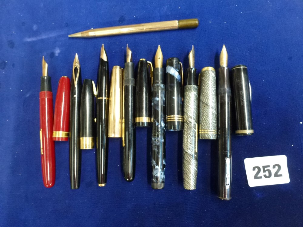 A good lot of fountain pens including four by Waterman, three with 14 ct gold nibs in black, red and - Image 2 of 2