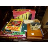 A small quantity of vintage games including Chad Valley Escalado, two chess sets, roulette, an
