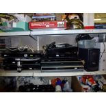A mixed lot including a three Panasonic Freeview boxes plus others, a Sony hard disc recorder SVR-