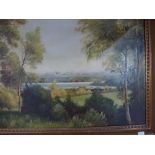 A. Johansen, oils on canvas, landscape with lake, signed (54 x 79 cm) framed. WE DO NOT TAKE