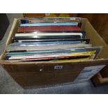 A box of Deutsche Grammophon classical records, albums and box sets including some rare red stereo