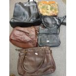 A large quantity of assorted ladies' handbags [upstairs floor by shelves] WE DO NOT TAKE CREDIT