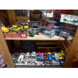 A collection of mainly die-cast model vehicles including Corgi, Dinky, Scalextric and others [
