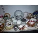 A good and extensive lot of mainly mid-20th century part tea services and cabinet cups and saucers