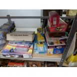 Assorted model kits including a Twister Bell 47 helicopter, Airfix Concorde, Monogram SR-71