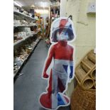 A large Schoony Limited Edition Perspex Boy Soldier/Jack. [next to s82] WE DO NOT TAKE CREDIT