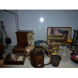 A mixed lot including a thermal model No. 923 Ice bucket, jewellery boxes, copper watering can, a
