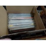 A box of mainly 1950s and 60s records comprising sound track albums, with some rare examples WE DO