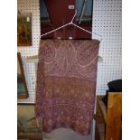 A large woollen paisley shawl [upstairs hanging by shelves] WE DO NOT TAKE CREDIT CARDS OR CASH.