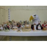 16 Royal Albert Beatrix Potter figurines including Benjamin Bunny, Mother Ladybird and The Old Woman