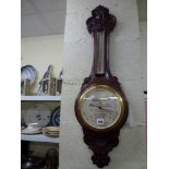 A Harry Hall Ltd. The Coat Breeches Habit & Costume Specialists London mahogany framed barometer