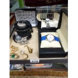 Three modern men's wrist watches, comprising: Gizbo Tainer, Wolman, and Beverly Hills Polo Club, all