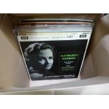 A box of records, mainly Decca ED 1 stereo examples including SXL 2234, SXL 2082, SXL 2229, SXL