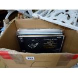 A box of 27 records, all stereo classical albums with many ED 1 examples, labels Columbia and His