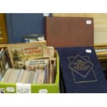 A blue covered fabric Helva stamp album, very well-presented, of world stamps, the collection of