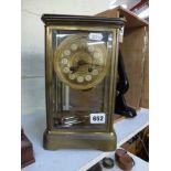 A French four-glass clock with mercury pendulum, circa 1900 [A] WE DO NOT TAKE CREDIT CARDS OR CASH.