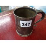 A good silver reproduction mug, inscribed to base, London 1954, 7.3 ozt WE DO NOT TAKE CREDIT