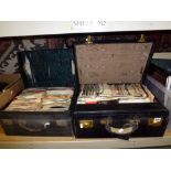 Two cases of records, all 7 in singles and mainly rock and pop from the 1970s and 1980s, from the