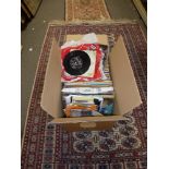 A box of records, mainly 12 in easy listening, but some rock and pop, and some 7in singles and CDs