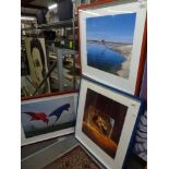 Storm Thorgerson, three limited edition coloured prints, each titled, signed, and numbered in pencil