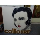 After Avlon (?), oil on canvas, a publicity design for Collioure, probably for a jazz festival