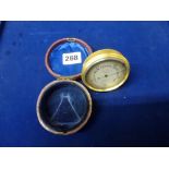 A good quality Edwardian pocket barometer by Primavesi Bros., Opticians, Bournemouth, with freely