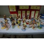 Approximately 20 various Royal Doulton Bunnykins figurines including Fortune Teller, Lawyer,