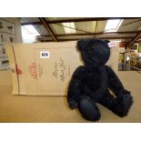 A Steiff white label mohair teddy bear 'Black Jack', 26 cm, with box [upstairs shelves] WE DO NOT