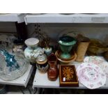 A mixed lot including a quantity of glassware such as fruit bowls, dessert bowls, brandy balloons,