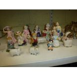 A collection of china items including eight Royal Doulton figurines, Linda HN 2106, Dinky Do HN