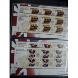 An album of 2012 Olympic and Paralympic First Day Covers and mint stamps in pairs. WE DO NOT TAKE