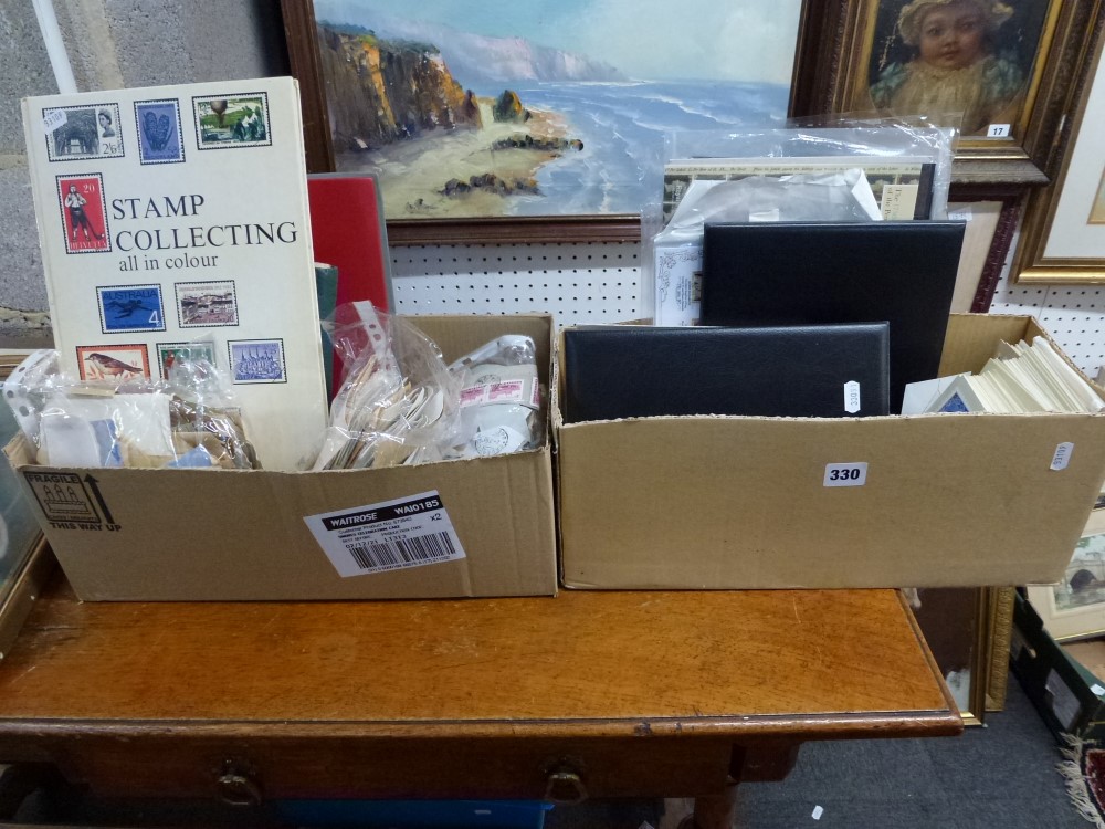 Two boxes of mixed World stamps to include a Penny Black, and various world stamps in bags and - Image 3 of 3