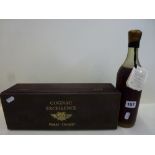 Brandy: Pierre Croizet Cognac Excellence, 70 cl, crackleware bottle with wood presentation box (