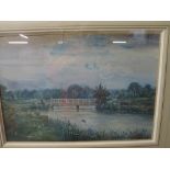 Roy Belington, a pair of watercolours heightened with white, Hampshire angling haunts, both