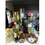 Grappa, etc., including humorous bottles: Grappa, 1.5 litres (x1, and 5 others), Spanish brandy,