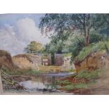 Two early 20th century watercolour landscapes and a mixed media by Hal Hurst RI, RBA Lovers' Secrets