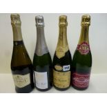 Champagne: Nicolas Feuillatte (x1), Fleuron de France (x1), Michelle (x1), and Henri Giraud Esprit