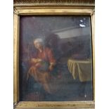 Richard Westall, oils on panel, a sleeping woman and child, signed (19 x 17 cm), gilt frame. WE DO