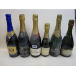 Champagne: Lamaible Grand Cru (x2); Thomas Cook Celebration; Bollinger Special Cuvee; Lanson Black