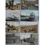 A good and large quantity of early postcards approximately 300 including south coast street scenes