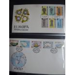 Seven albums of Channel Island and Isle of Man First Day Covers from the 1960s to the 1980s. WE DO